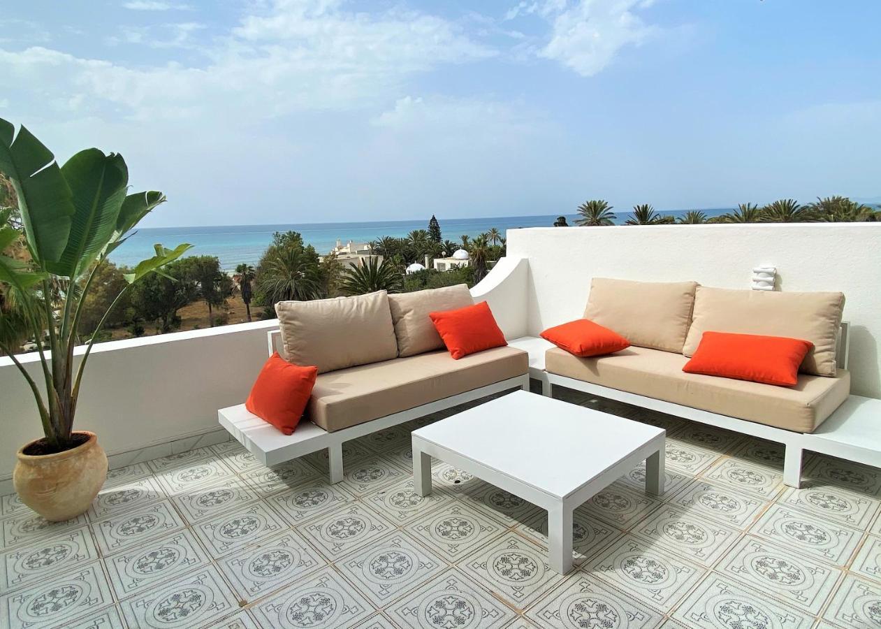 Roof Top Pied Dans L'Eau Panoramic View, 80 Meters From Seaside Hammamet Dış mekan fotoğraf