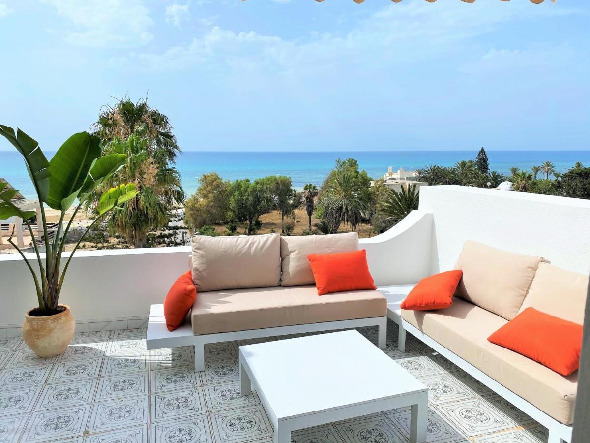 Roof Top Pied Dans L'Eau Panoramic View, 80 Meters From Seaside Hammamet Dış mekan fotoğraf
